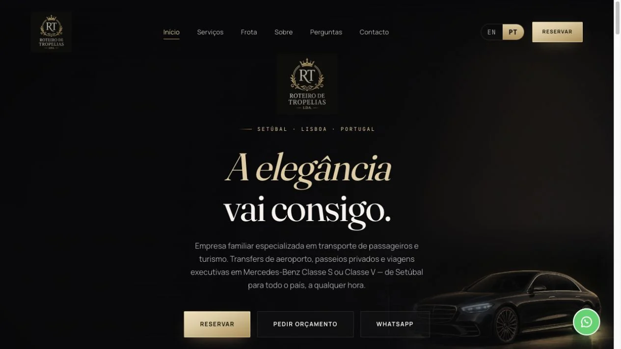 Website Roteiro de Tropelias